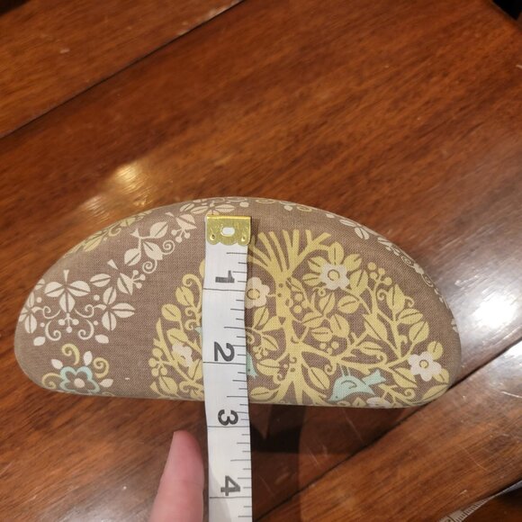 Vera Bradley SITTIN IN A TREE Clam Shell Eyeglass Hard Case Green Brown Birds - Picture 13 of 13